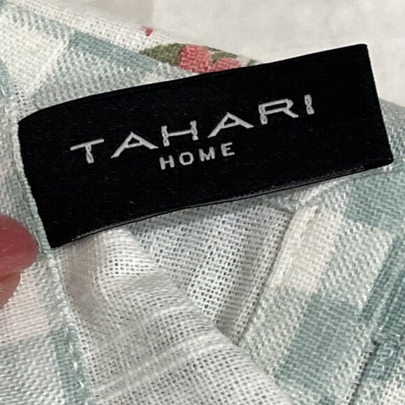 Tahari Home‎ Cloth Napkins Easter Dinner Holiday Green Plaid Bunny Floral Set 8 - Picture 9 of 11